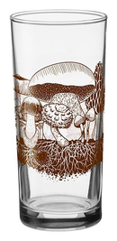 Mushrooms Drinking Glass