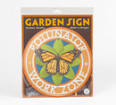 Butterfly Pollinator Work Zone Garden Sign