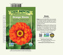 Orange Zinnia Seeds