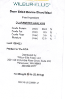 McGeary Organics Blood Meal - 50 lb