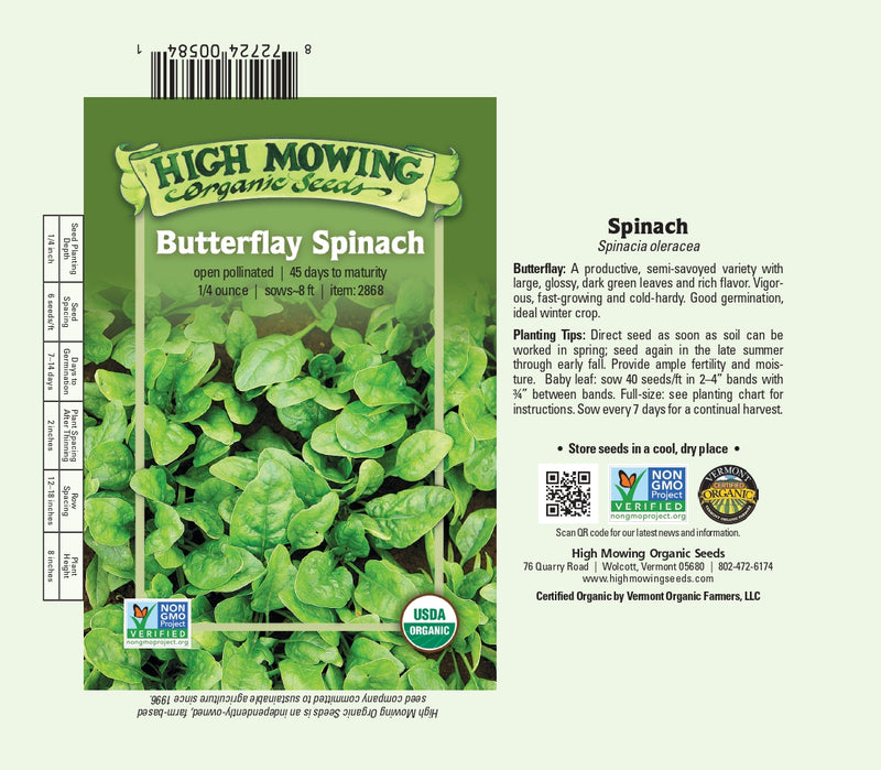 Butterflay Spinach Seeds