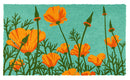 California Poppies Coir Doormat