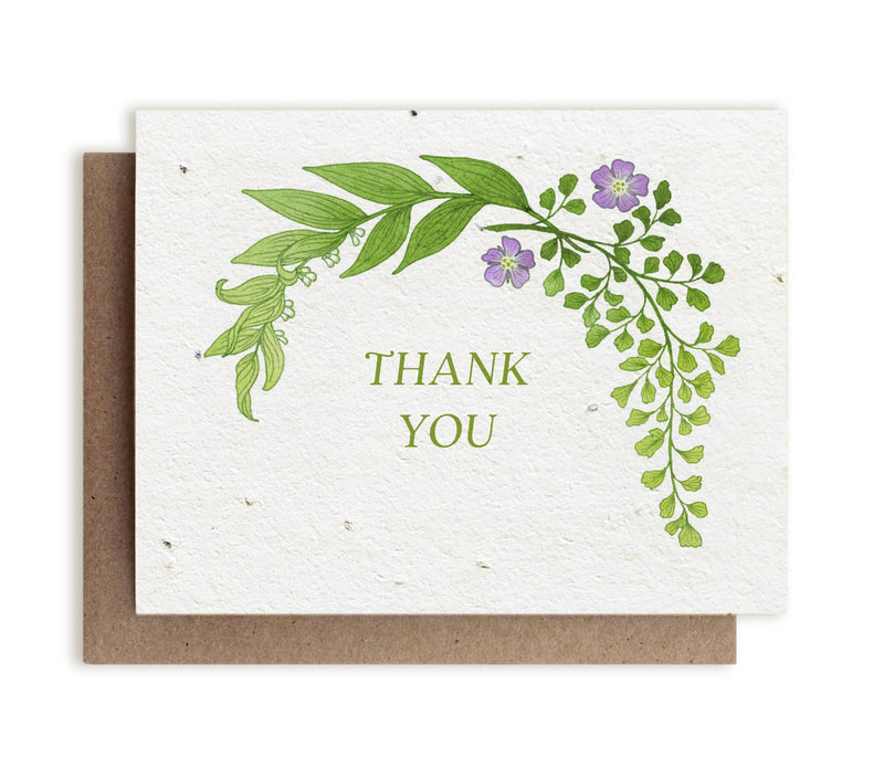 The Bower Studio Botanical Thank You Greeting Card