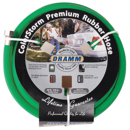 Dramm ColorStorm Premium 5/8" Rubber Garden Hoses - 50 ft