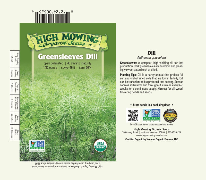 Greensleeves Dill Seeds