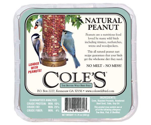 Cole's Natural Peanut Suet Cake - 11.75 oz
