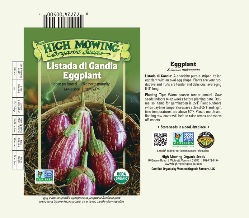 Listada diGandia Eggplant Seeds