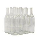 Clear Bordeaux Wine Bottle-no punt-750 mL