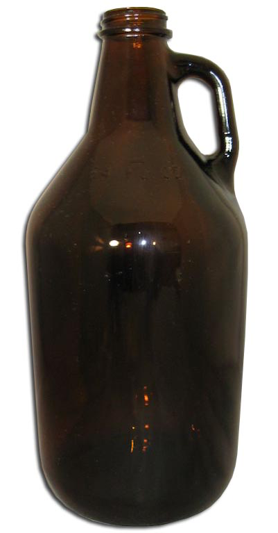 Amber Growler Jug - 1/2 gallon