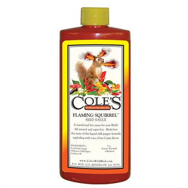 Cole's Flaming Squirrel Seed Sauce - 8 oz