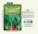Swiss Chard: Improved Rainbow Blend Seeds