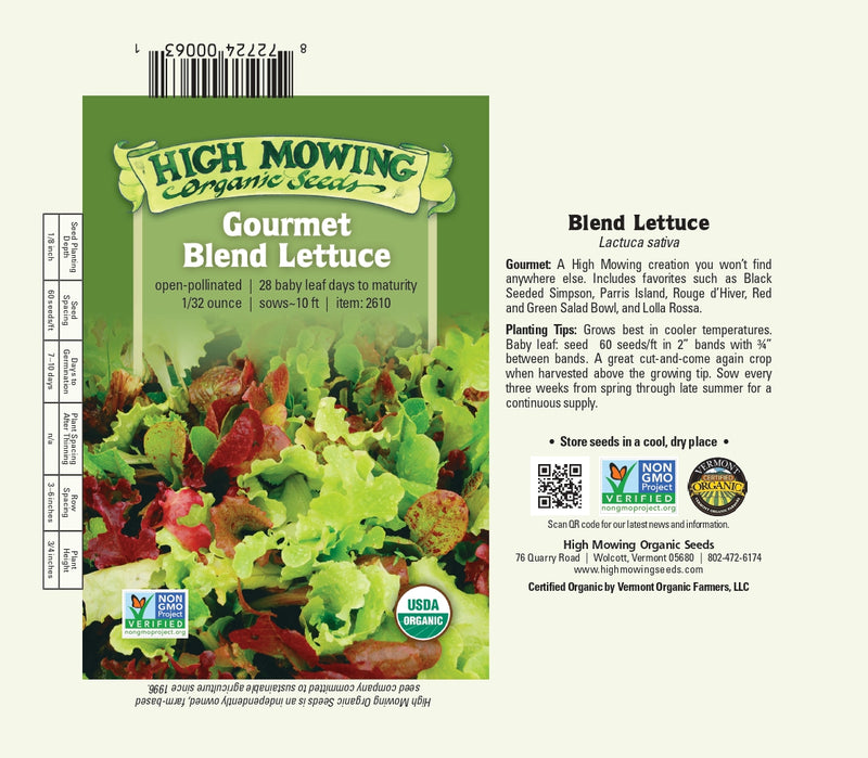 Gourmet Blend Lettuce Seeds