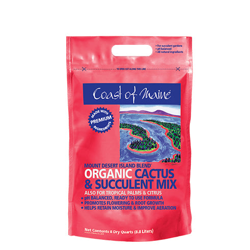 Coast of Maine Mount Desert Island Organic Cactus & Succulent Soil Mix - 8 qt