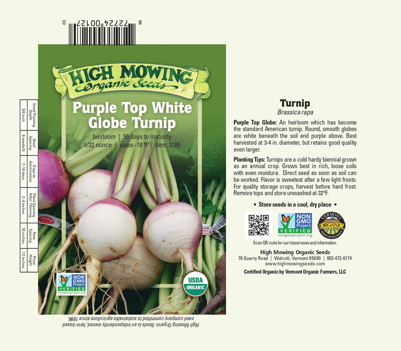 Turnip: Purple Top White Seeds