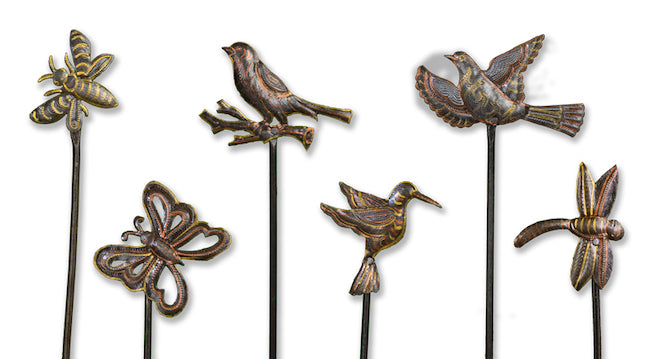 Wings & Things Haitian Metal Decorative Stake - Assorted
