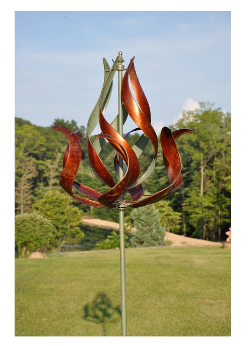 Copper Verde Flame Wind Spinner