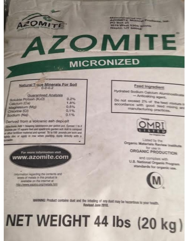 Organic Micronized Azomite - 44 lb