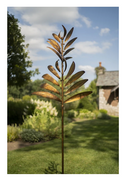 Gold Feather Wind Spinner