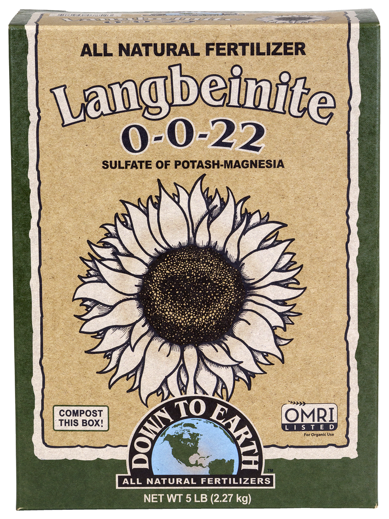 Down to Earth Organic Langbeinite Sul-Po-Mag - 5 lb