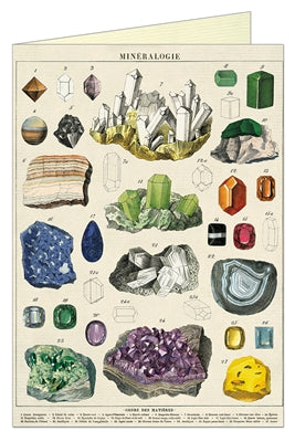 Cavallini Papers Mineralogie Greeting Card