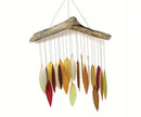 Autumn Leaf Glass & Driftwood Wind Chime
