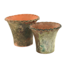 Aged Pie Crust Planters