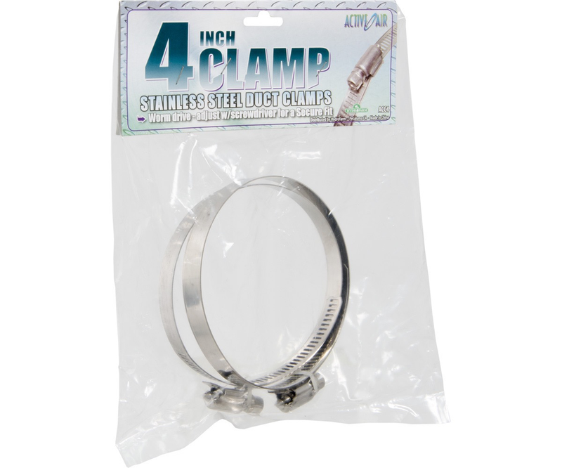 Active Air Stainless Steel Ducting Clamps - 2/pk