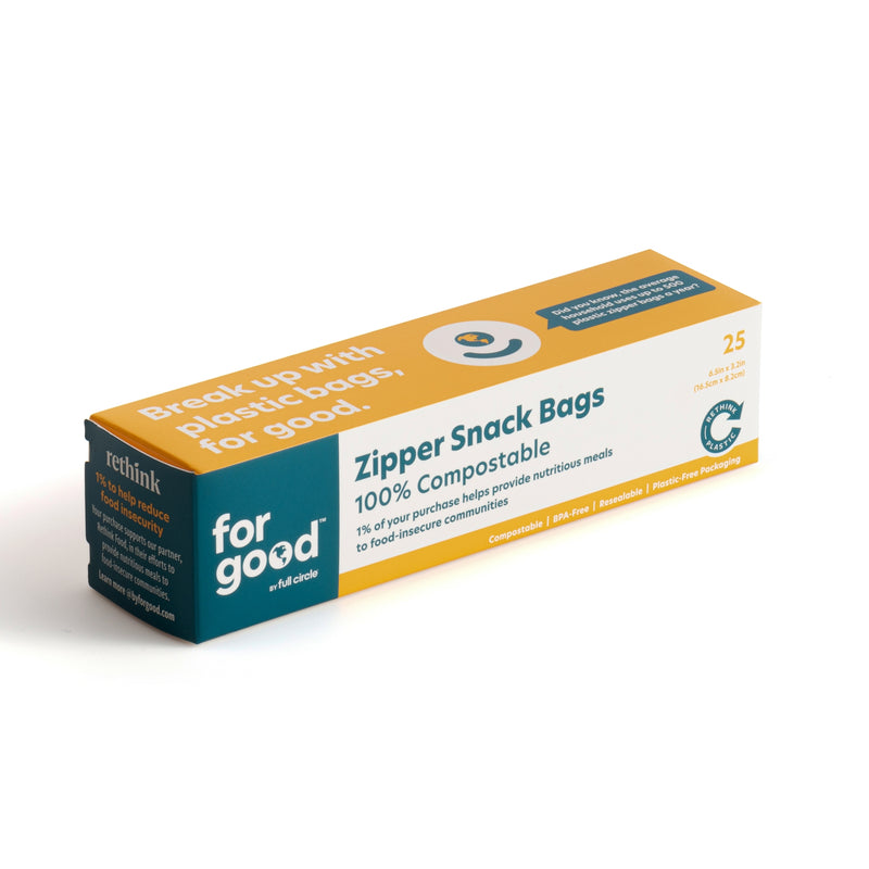 For Good Compostable Snack Bags - 25 pk