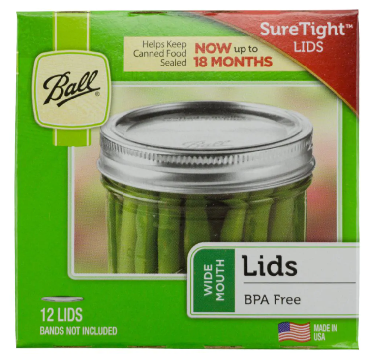 Ball Widemouth Canning Jar Lids - 12 pack