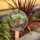 Butterfly Pollinator Friendly Garden Sign