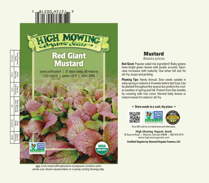 Red Giant Mustard Green Seeds