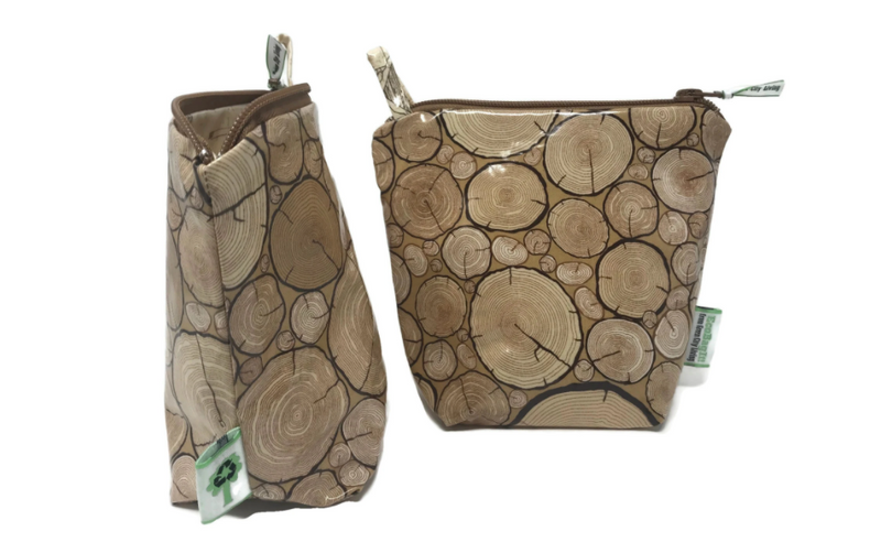 EcoBagIt! Zip Reusable Sandwich Bag - Wood