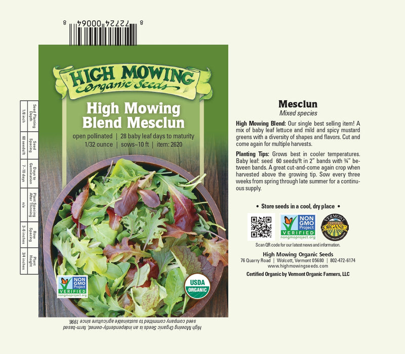 Lettuce: Mesclun Mix Seeds