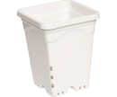 White Plastic Square Pots