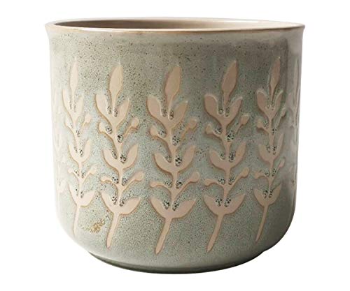 Blue Sky Clayworks Rusted Leaves Flower Pot - 5 in