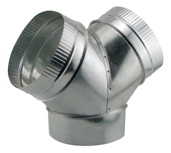 Ducting Wye Connector - 8 x 8 x 8 in