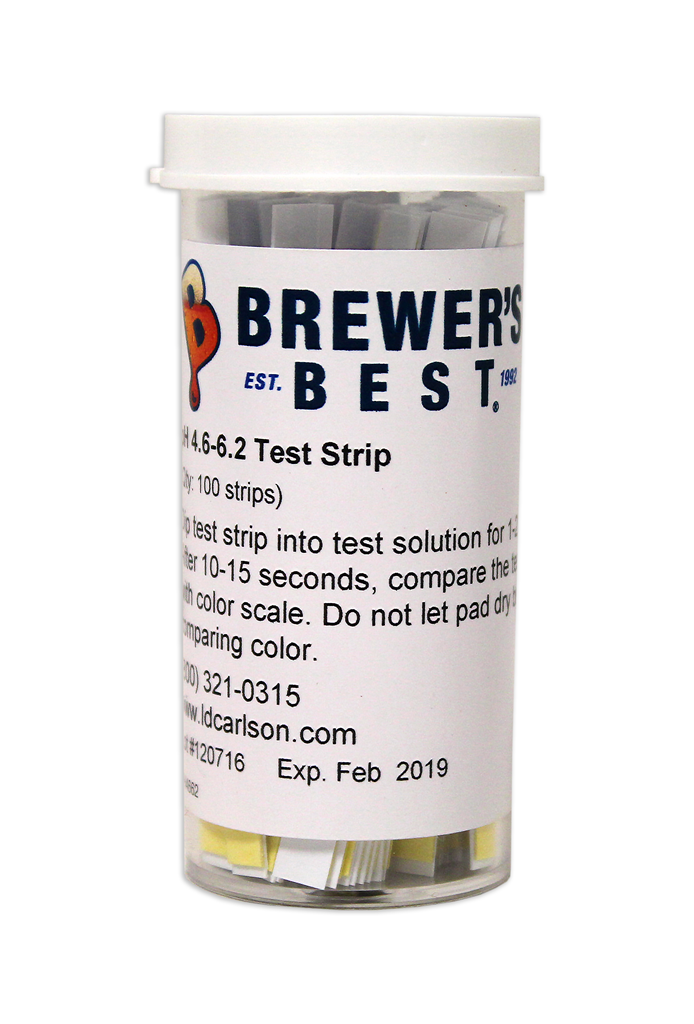 pH Papers for Beer 4.6-6.2 Range - 100/vial