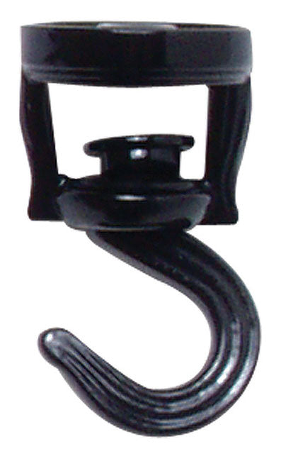 Black Swivel Ceiling Hook