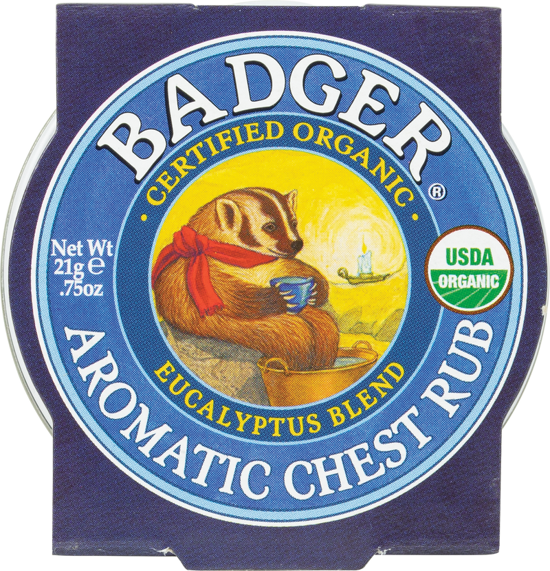Badger Organic Aromatic Chest Rub - .75 oz