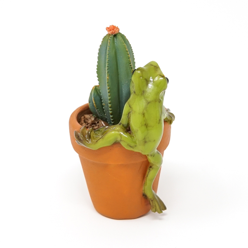 Mini Frog Climbing Cactus Pot