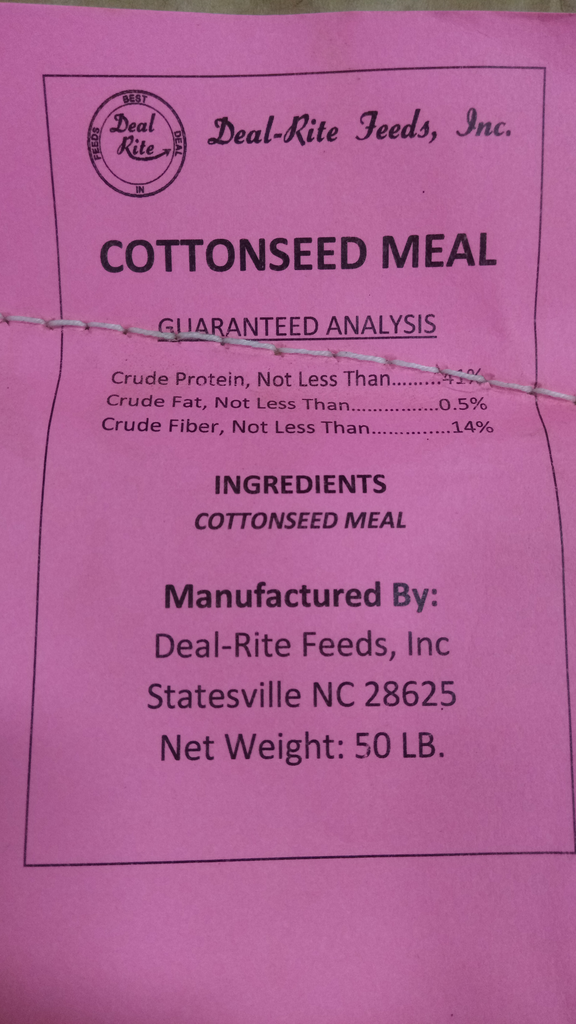 Cottonseed Meal - 50 lb