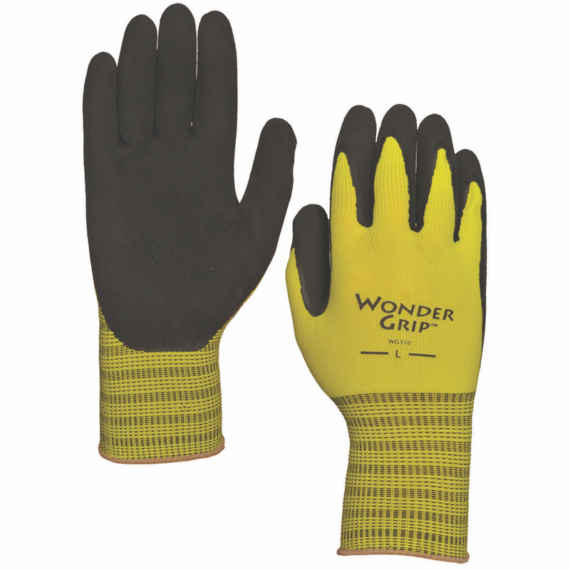 Wonder Grip Nylon Knit Latex Palm Gloves