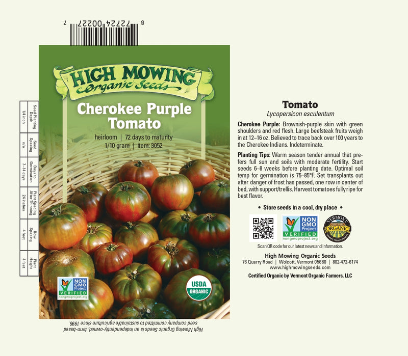 Tomato: Cherokee Purple Seeds