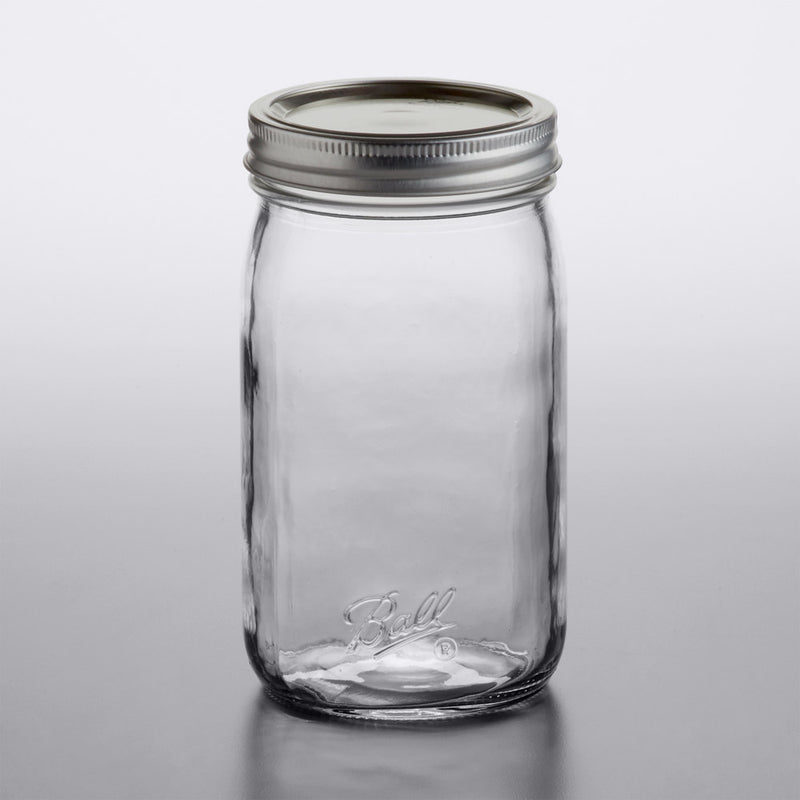 Ball 32 oz Quart Wide Mouth Canning Jars - case/12