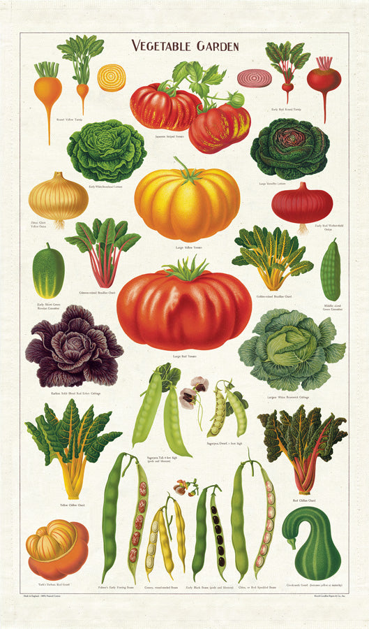 Vegetable Garden Tea Towel