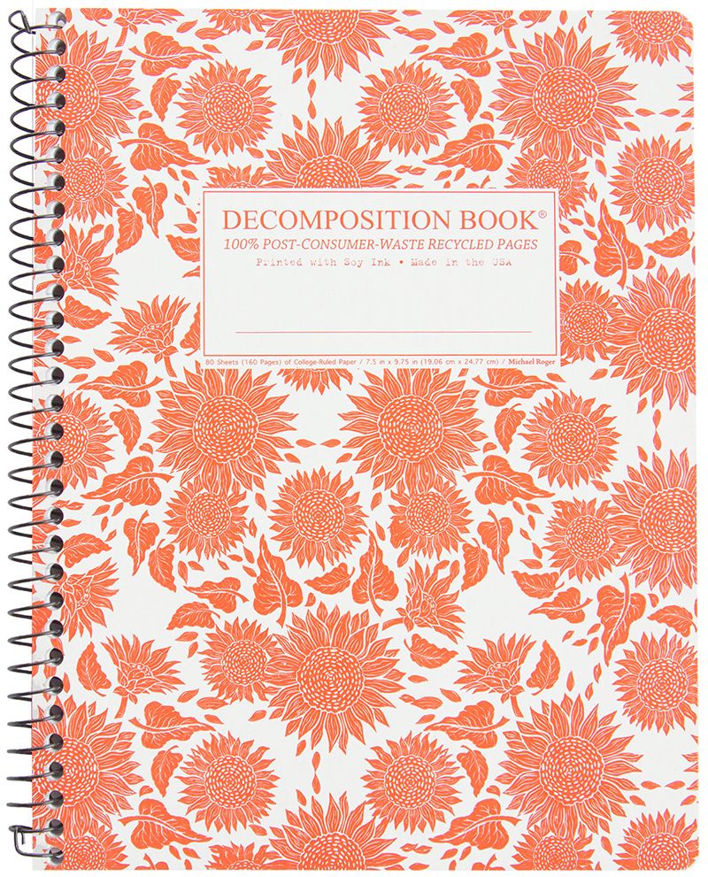 Sunflowers XL Decomposition Book