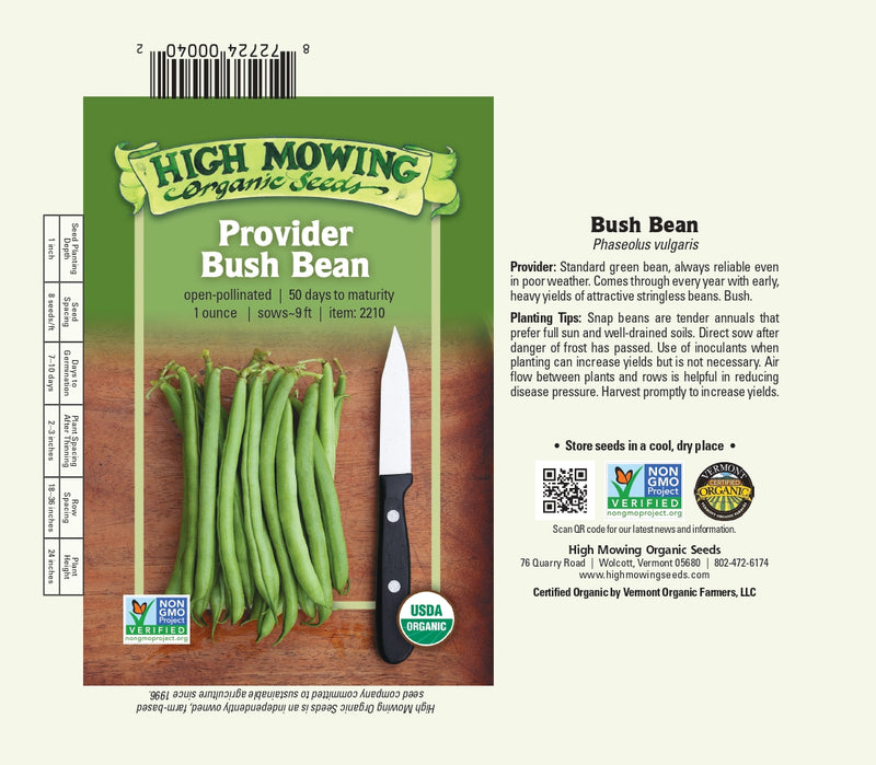 Provider Bean Seeds