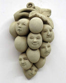 Sour Grapes Aged Stone Wall Plaque