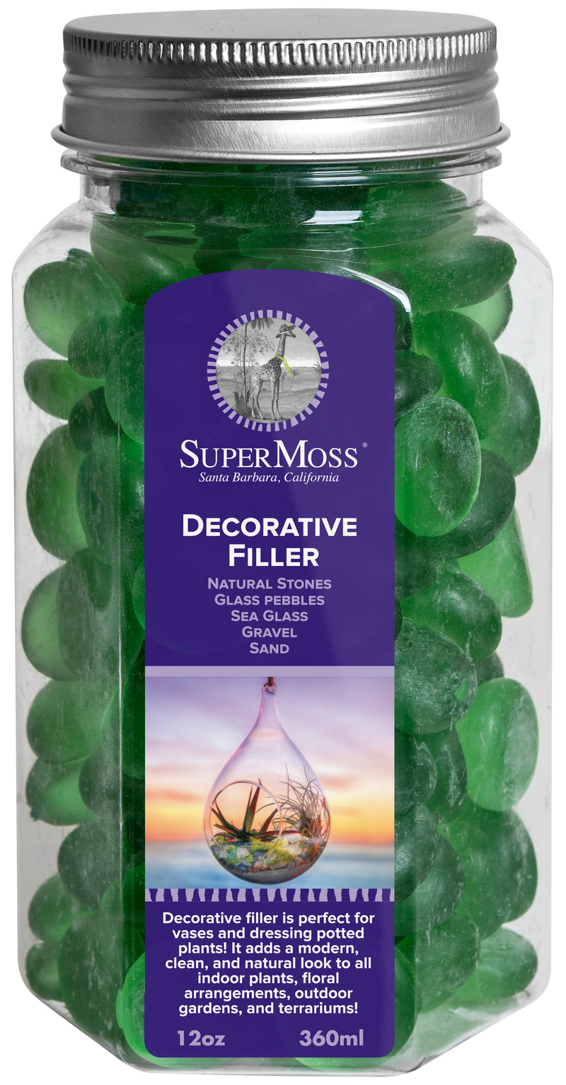 SuperMoss Assorted Decorative Glass Pebbles - 11oz