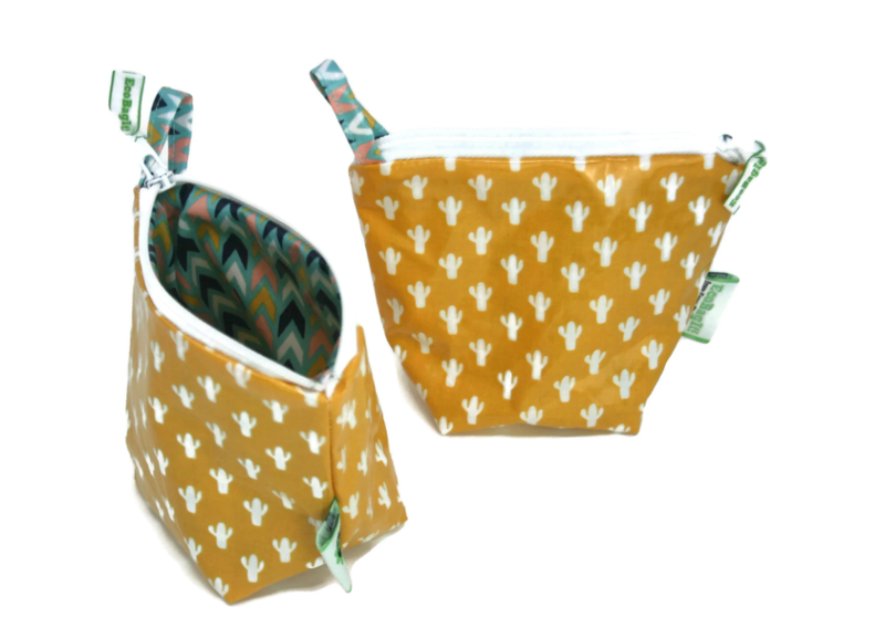 EcoBagIt! Zip Reusable Snack Bag - Cactus